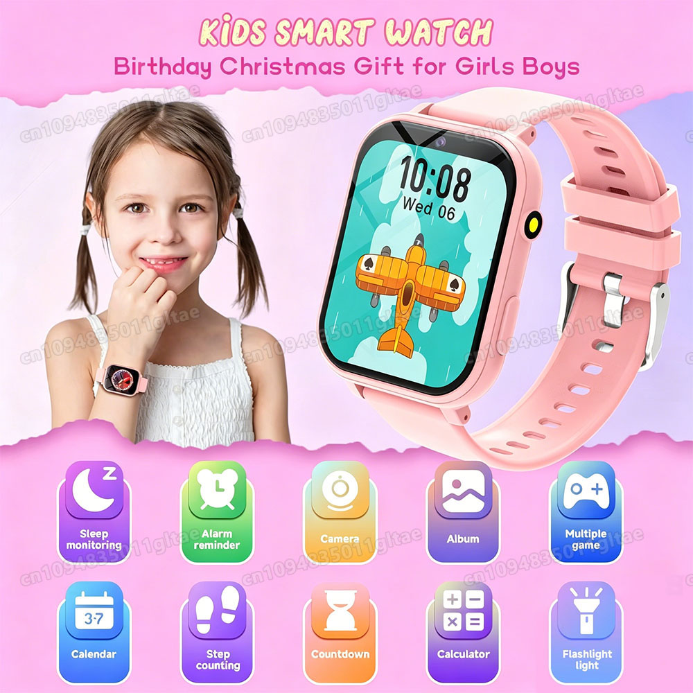 Smartwatch Watches Birthday Gift For Girls - Nieuwe Smartwatch voor Kinderen HD Camera