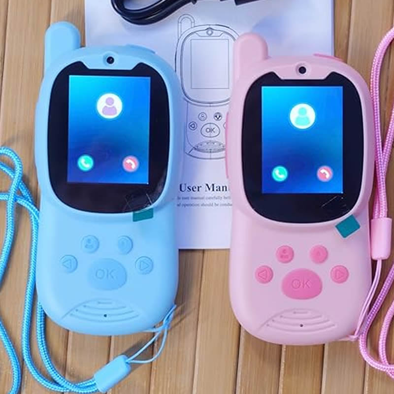Smartwatch Watches For Kid Boy Waterproof - Walkie-talkies Schattig 2-pack Oplaadbaar Kinderen Video