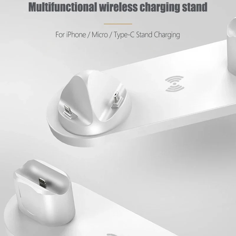 Watch Xs8 - Snelle draadloze oplader 6-in-1 oplaadstation voor