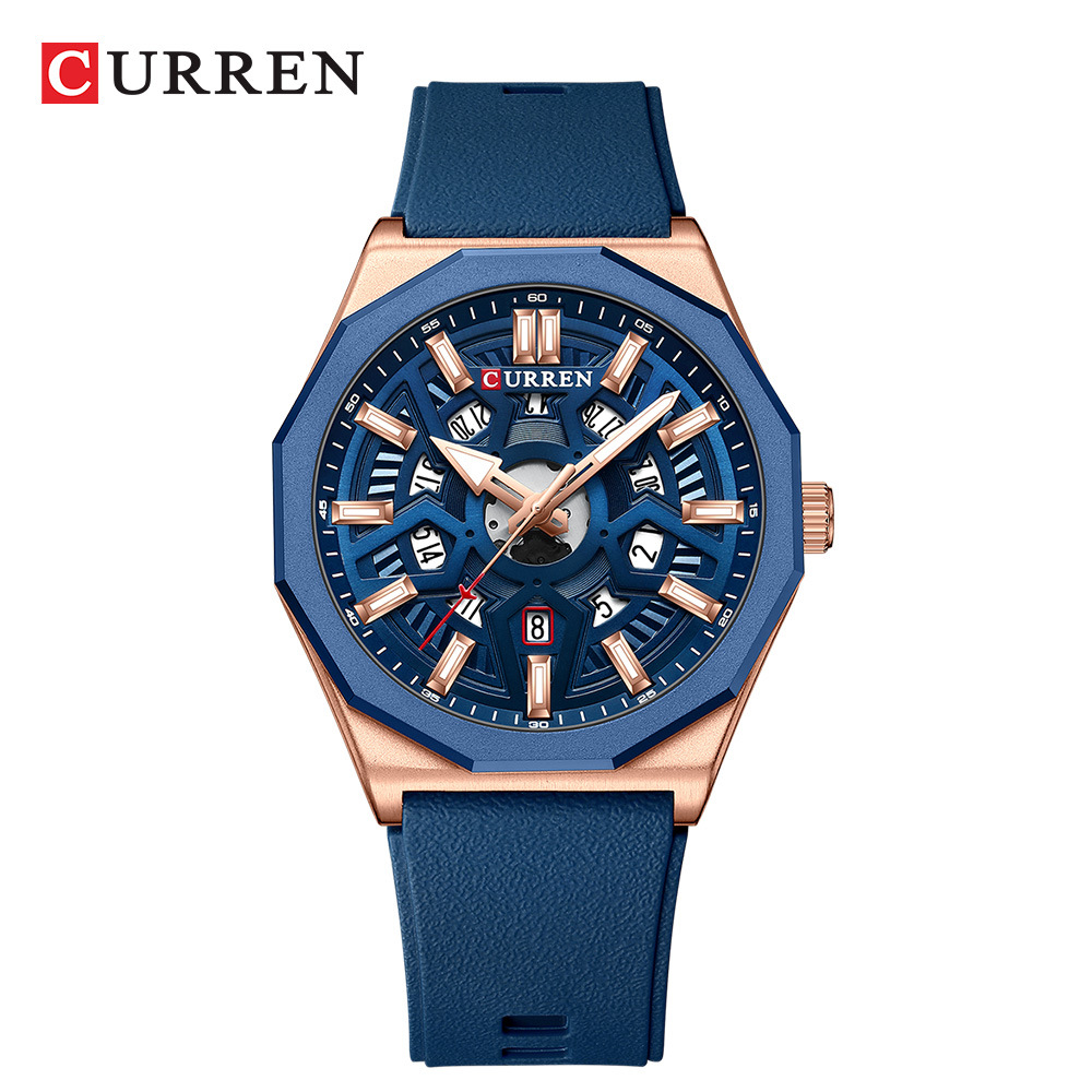Skeleton Mechanical Watch - CURREN 8437 Unisex Minimalistisch Quartz Horloge