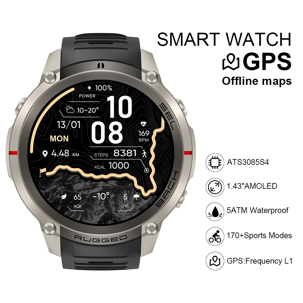 Smartwatch I Watches - 2026 DM59 Smartwatch met offline kaart,