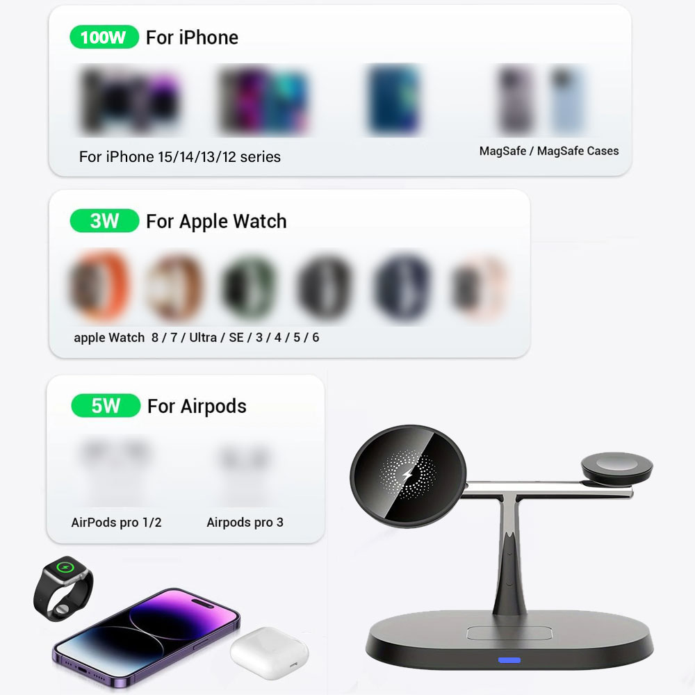 3-in-1 Magnetische Draadloze O - Smartwatch Watches Compatible With Iphone recensie en prijs