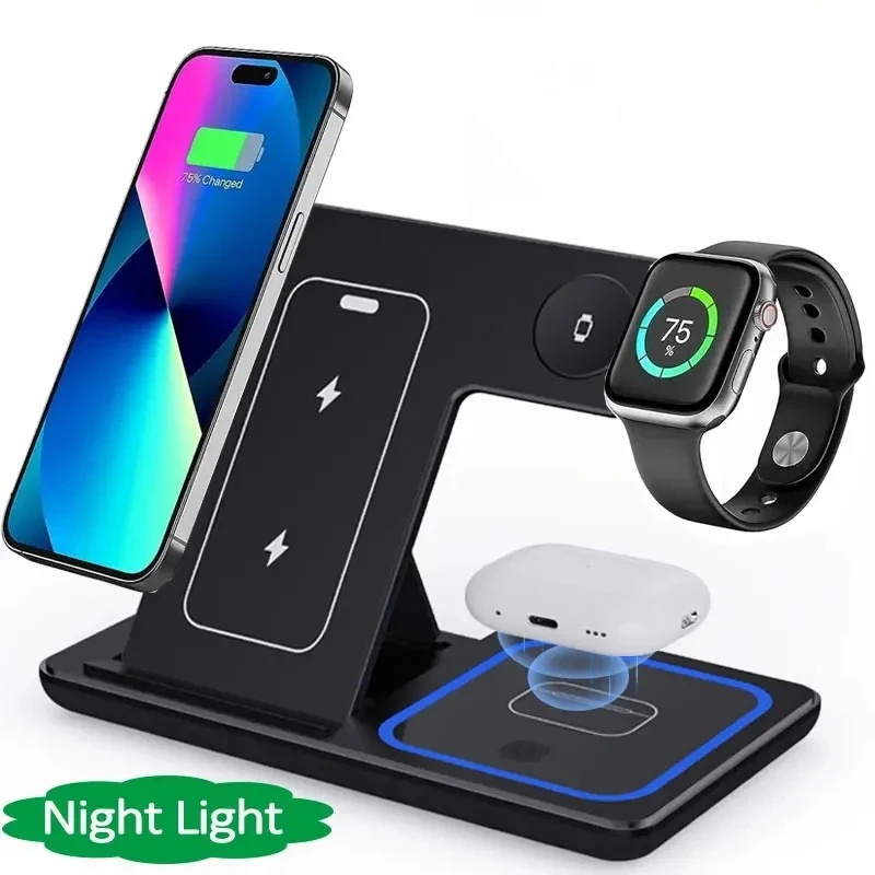 4-in-1 draadloos oplaadstation - Smartwatch I Watches recensie en prijs