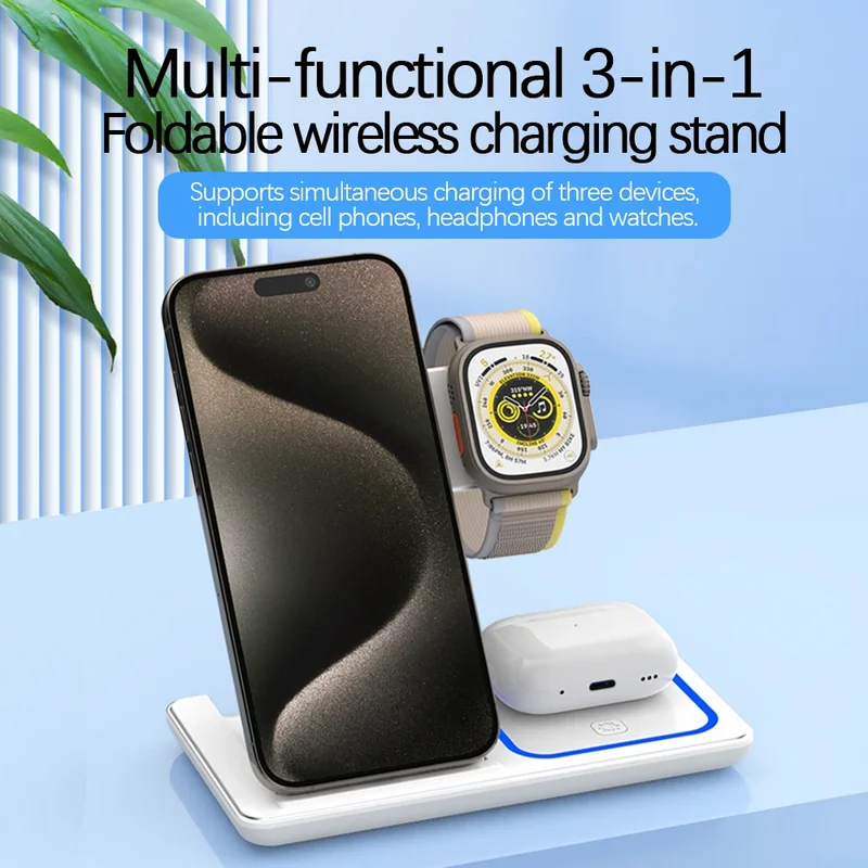 4-in-1 draadloos oplaadstation - Smartwatch I Watches recensie en prijs