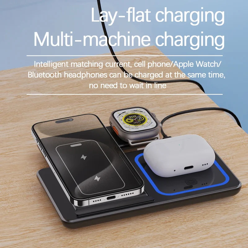 4-in-1 draadloos oplaadstation - Smartwatch I Watches recensie en prijs