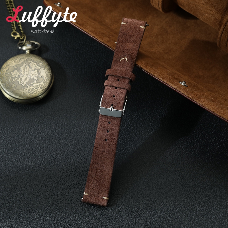 Vintage Suède Horlogeband 18mm - Smartwatch Vintage Watches For Men recensie en prijs