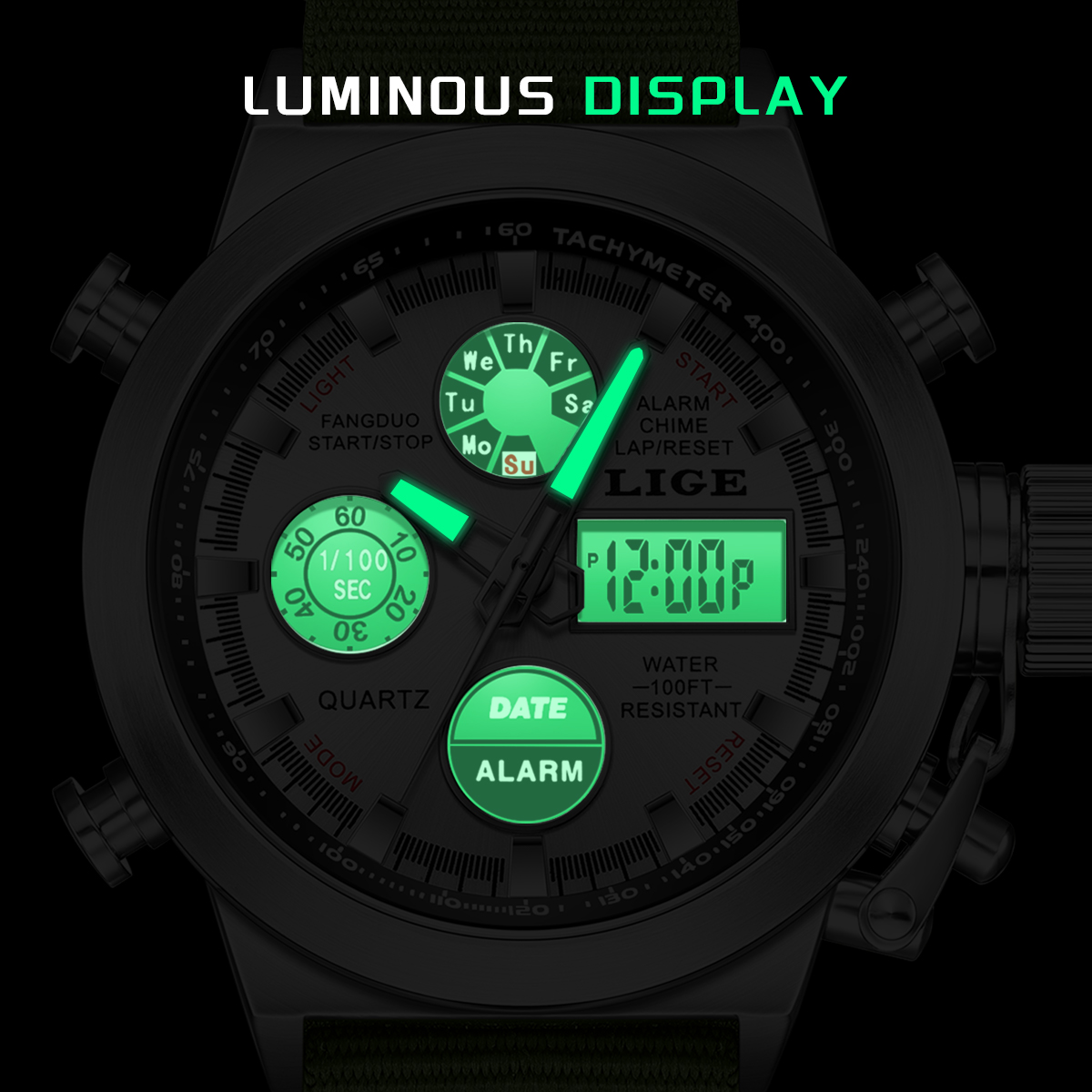 LIGE Herenhorloge, groot merk, - Smartwatch Digital Watches For Men recensie en prijs