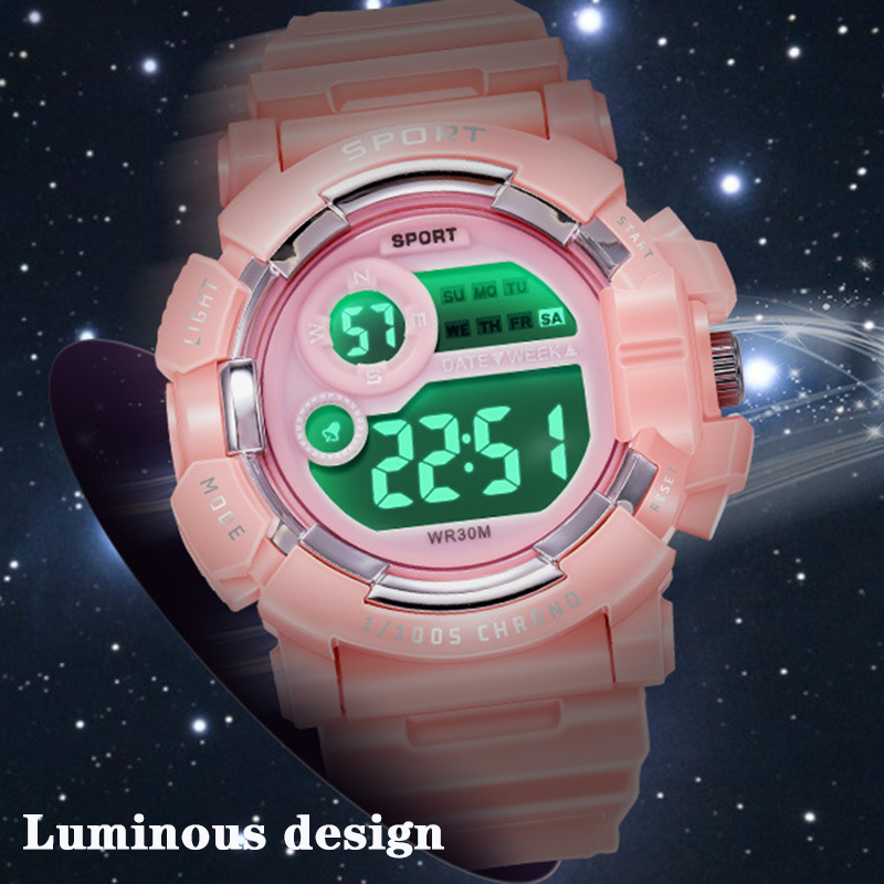 YIKAZE kinderhorloges mode lic - Smartwatch Digital Watches For Kid Boy With Alarm recensie en prijs