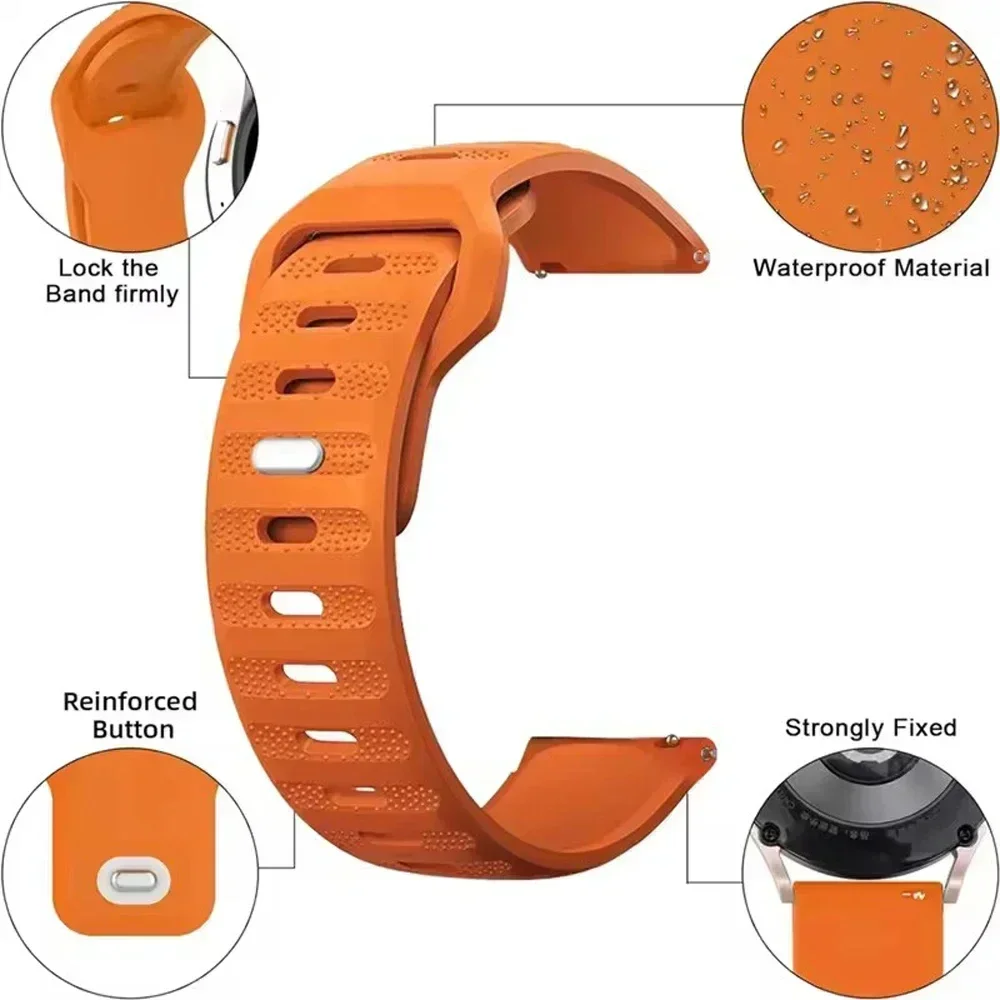 Sport 22 mm siliconen band voo - Smartwatch Nothing Watches recensie en prijs