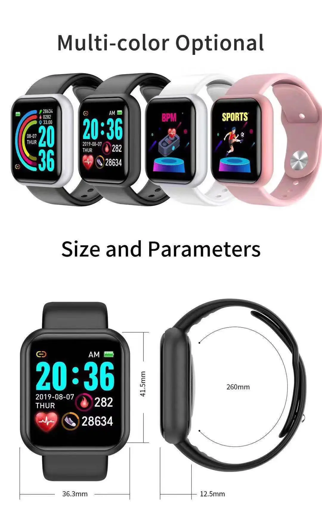 D20 Pro Smartwatch voor Heren  - Smartwatch Digital Watches For Men recensie en prijs