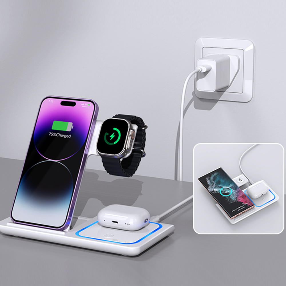 LED 3-in-1 draadloos oplaadsta - Smartwatch Watches Compatible With Iphone recensie en prijs