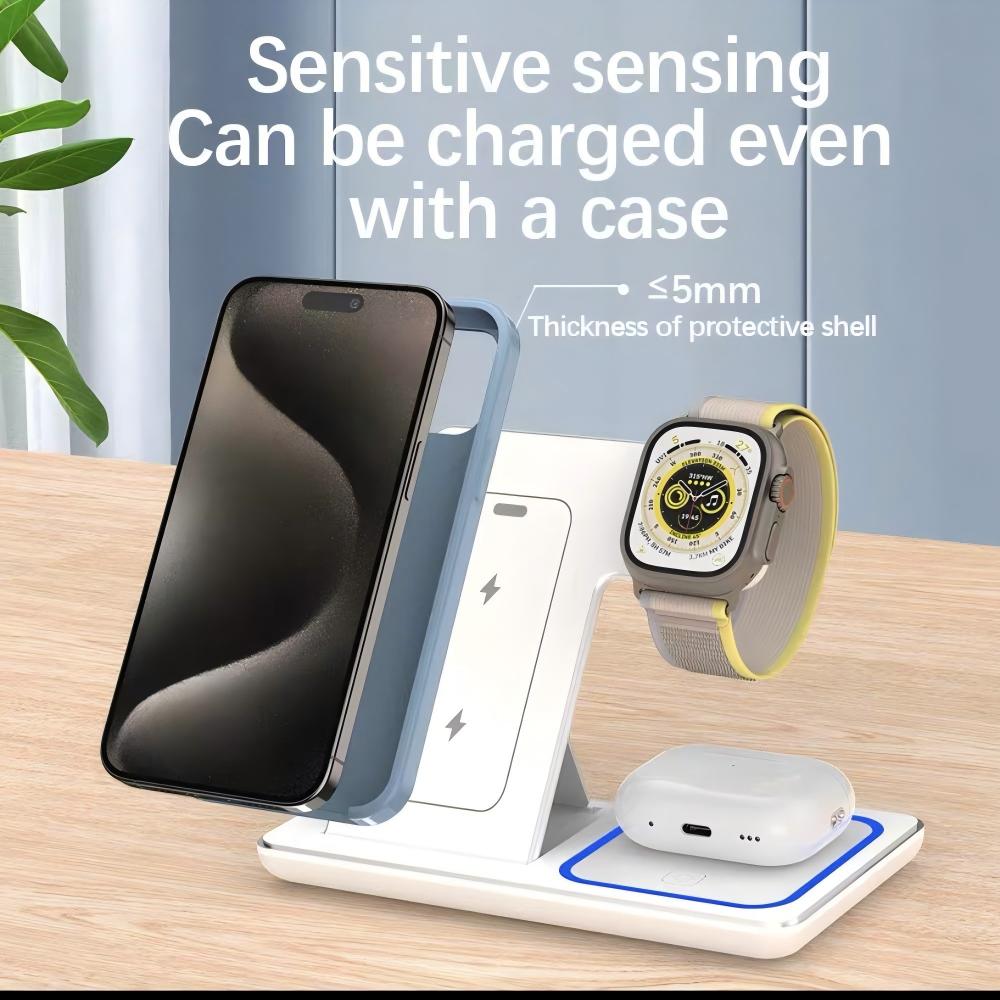 Draadloze opladerhouder 3-in-1 - Smartwatch Watches Compatible With Iphone recensie en prijs