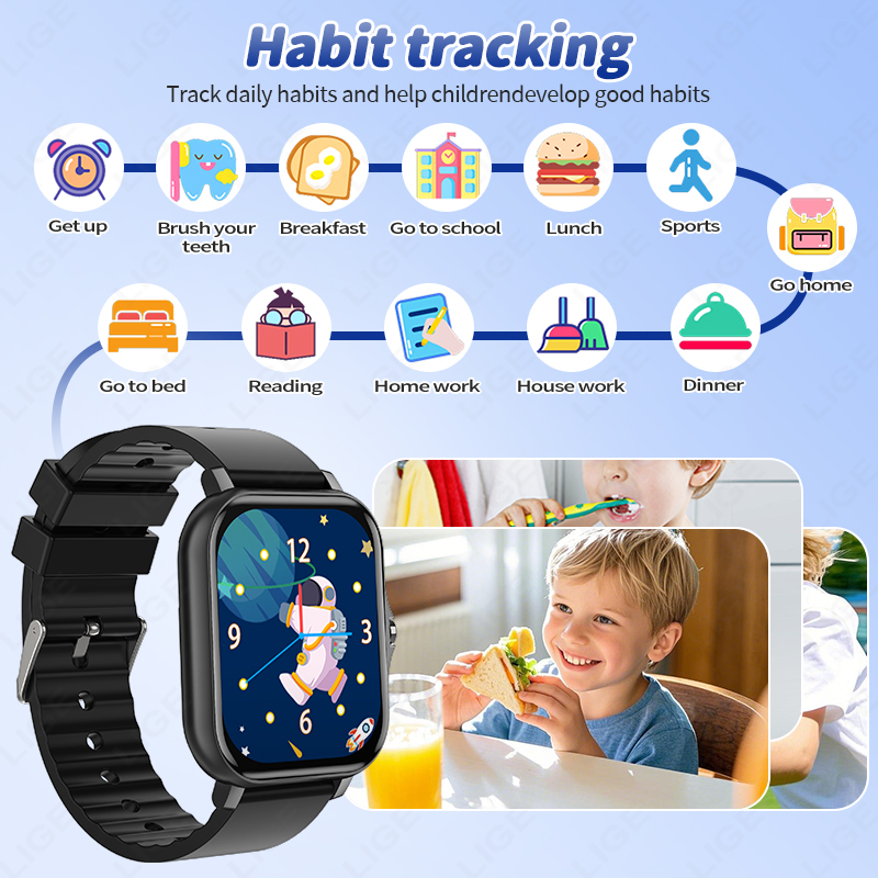 LUIK 2025 Audioboek Kinderen S - Smartwatch Digital Watches For Kid Boy With Alarm recensie en prijs