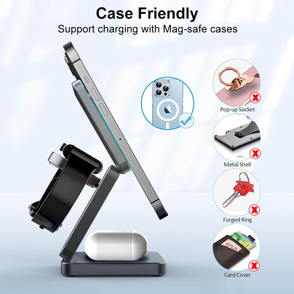 3-in-1 opvouwbare magnetische  - Smartwatch Watches Compatible With Iphone recensie en prijs
