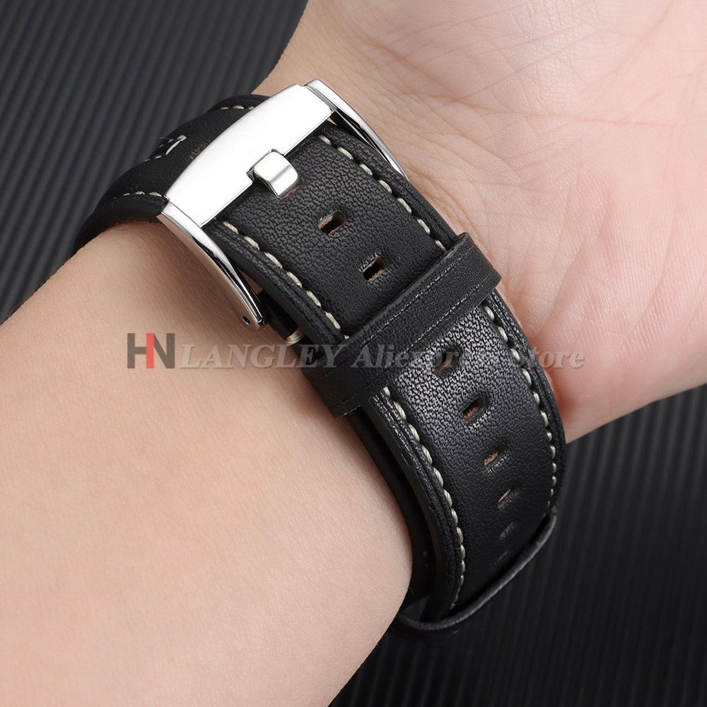 Vintage lederen horlogeband 22 - Smartwatch Vintage Watches For Men recensie en prijs