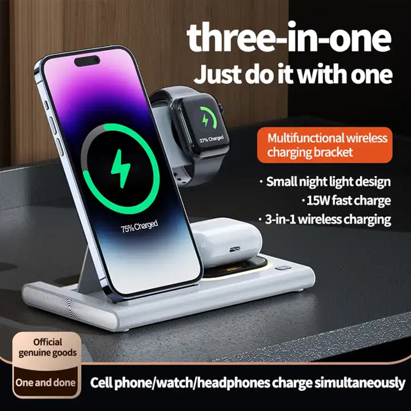 3-in-1 draadloze oplader voor  - Watch Xs8 recensie en prijs