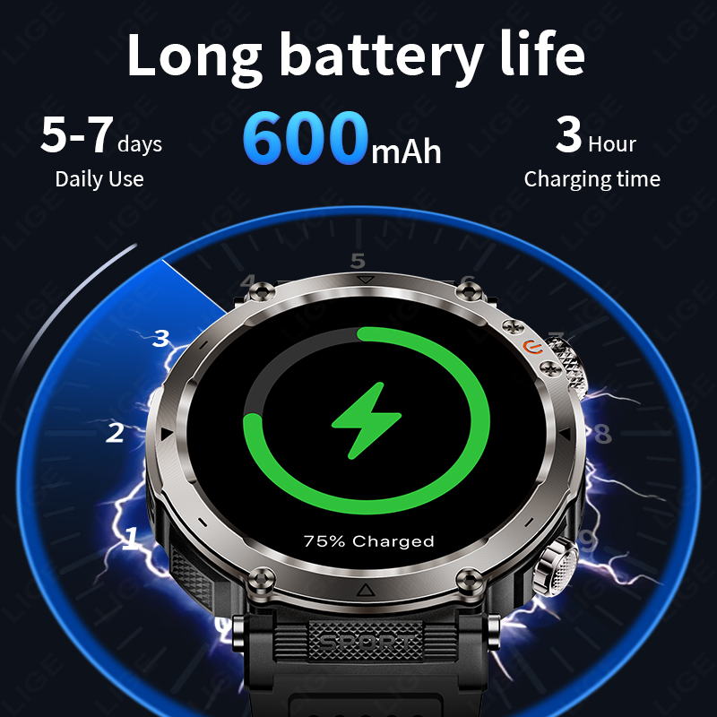 Nieuwe militaire outdoor smart - Smartwatch I Watches recensie en prijs
