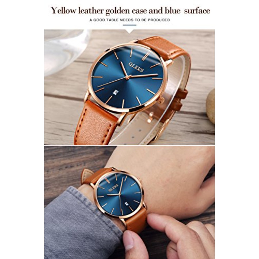 OLEVS Heren lederen horloges Z - Smartwatch Digital Watches For Men recensie en prijs