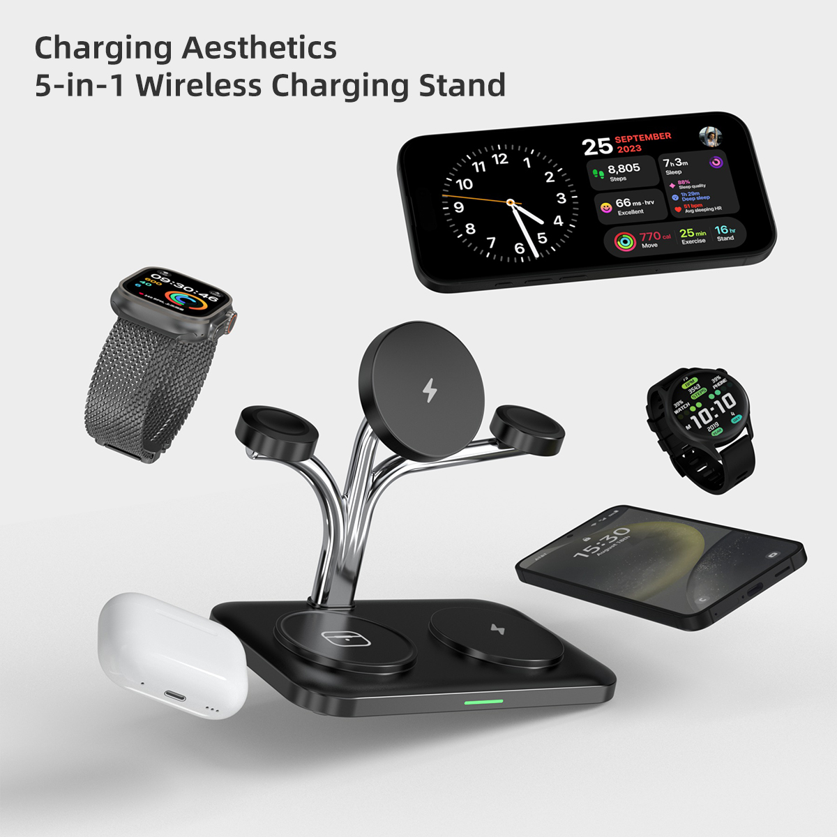 5 IN 1 magnetische draadloze o - Smartwatch Watches Compatible With Iphone recensie en prijs