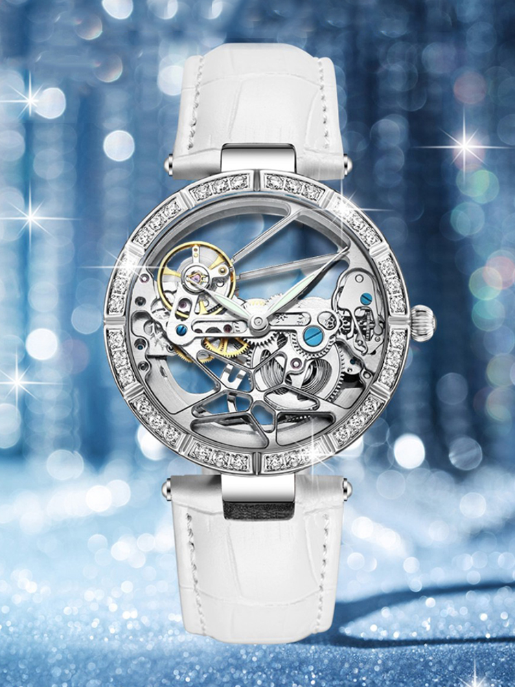 Luxe skelet zilveren wijzerpla - Skeleton Mechanical Watch recensie en prijs