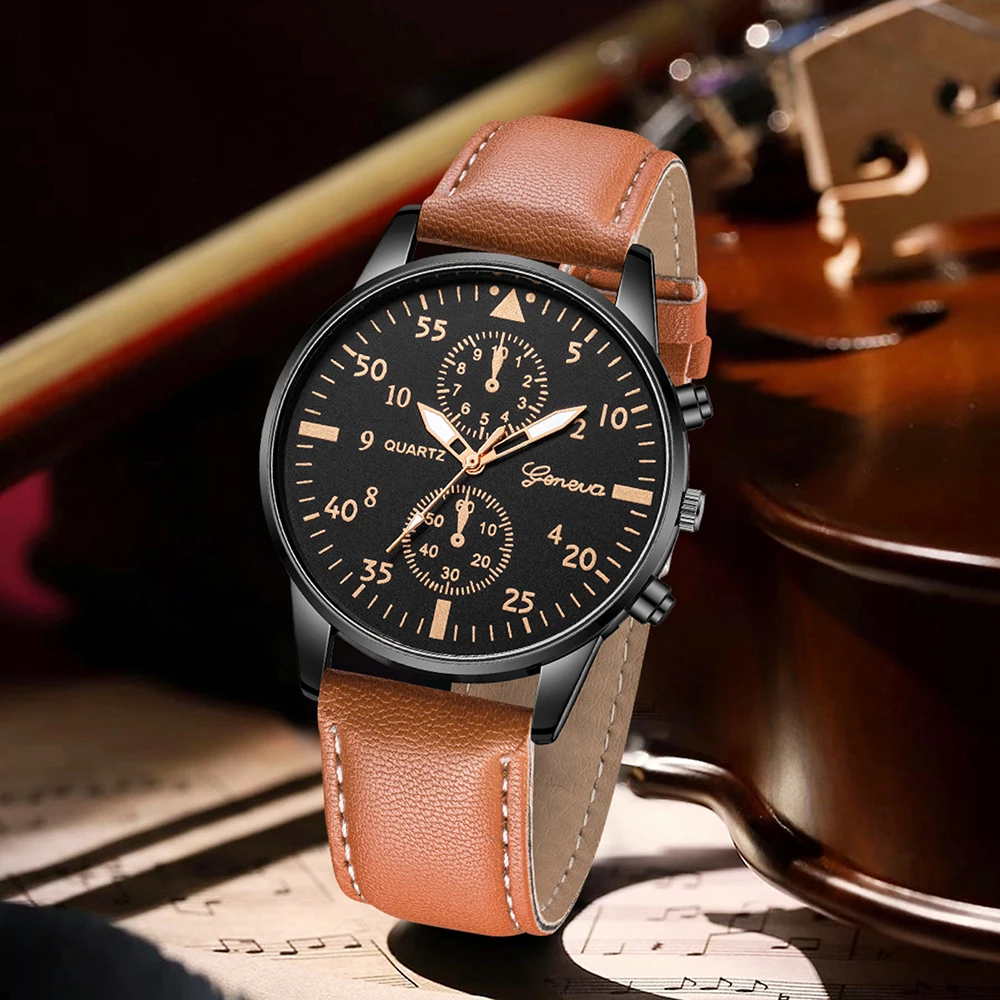 AAA3Pcs Geneva Heren Chronogra - Smartwatch Vintage Watches For Men recensie en prijs