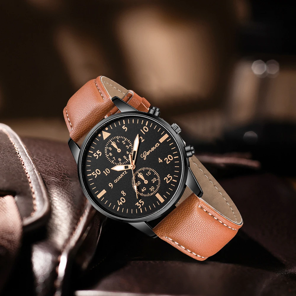 AAA3Pcs Geneva Heren Chronogra - Smartwatch Vintage Watches For Men recensie en prijs